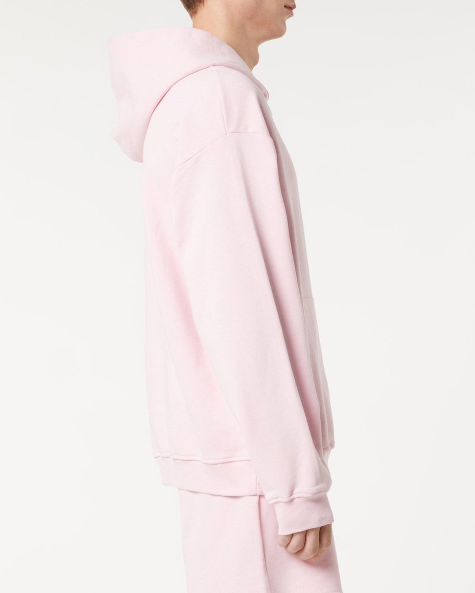Vision Of Super PINK HOODIE WITH EMBROIDERED FLAMING HEART Fino Al -60%