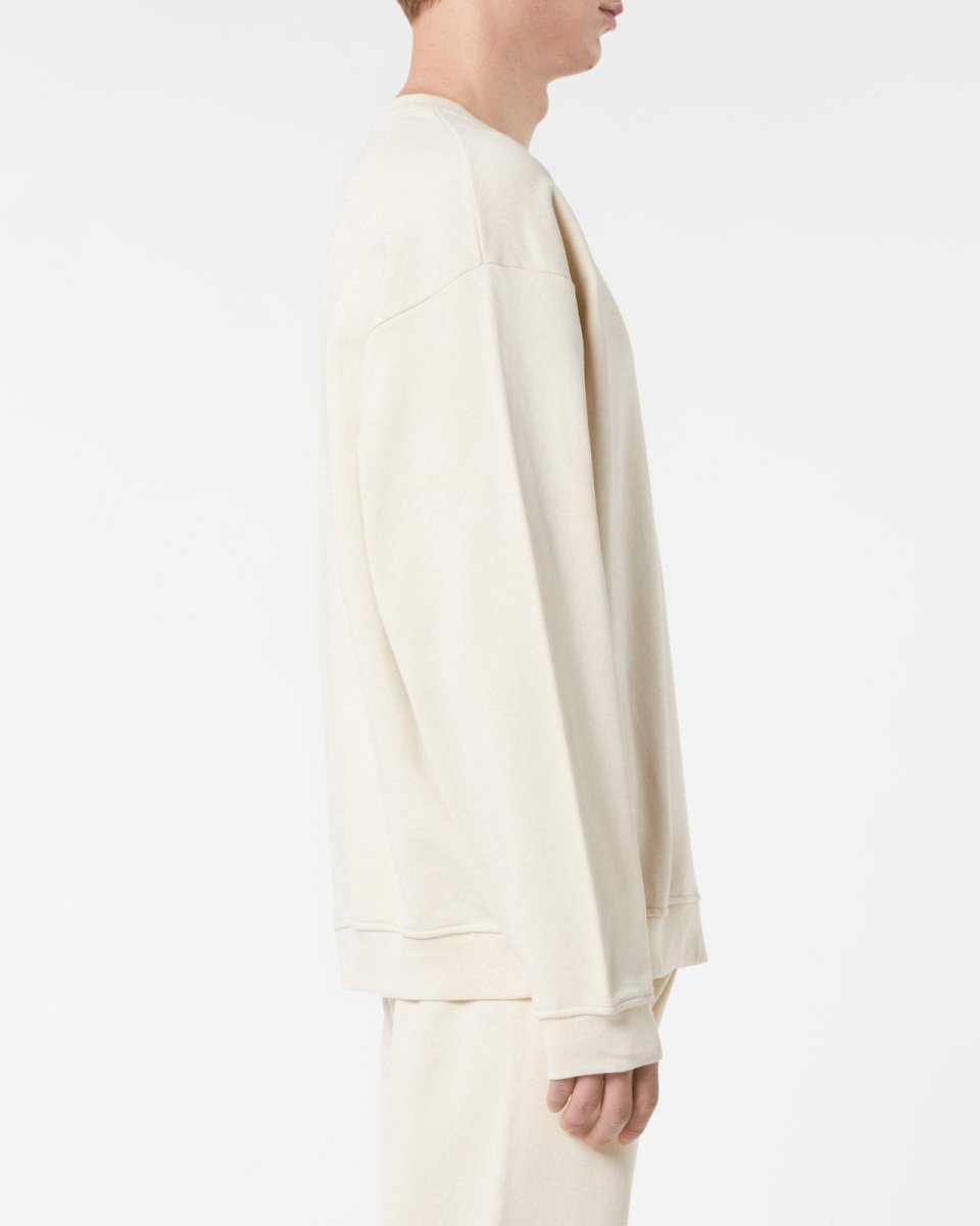 Vision Of Super SAND CREWNECK WITH EMBROIDERED FLAMING HEART Outlet