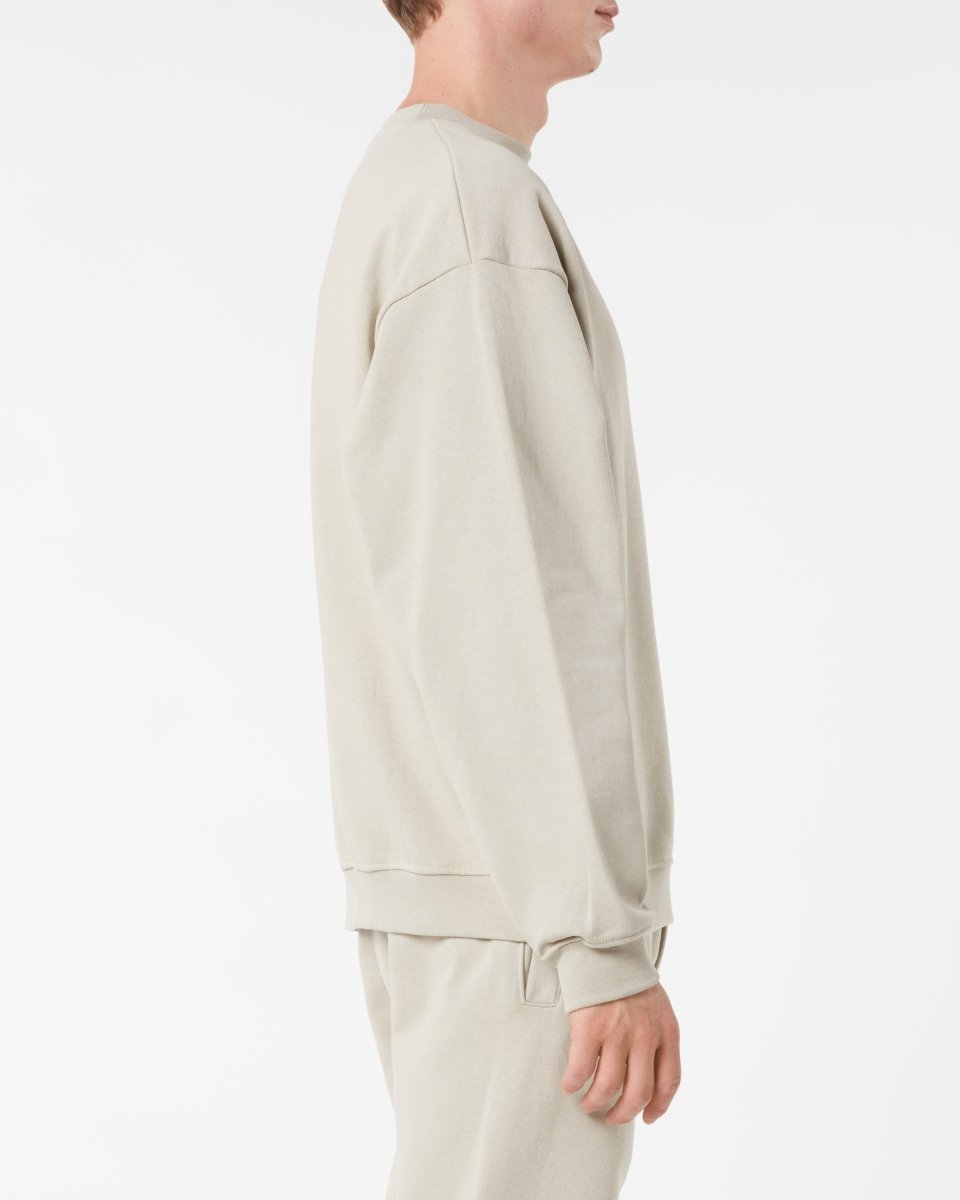 Vision Of Super LONDON FOG CREWNECK WITH EMBROIDERED FLAMING HEART Saldi Di Fabbrica