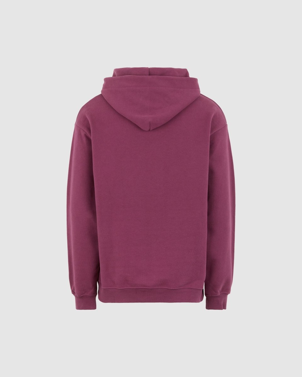 Vision Of Super GRAPE WINE HOODIE WITH EMBROIDERED FLAMING HEART I Più Venduti