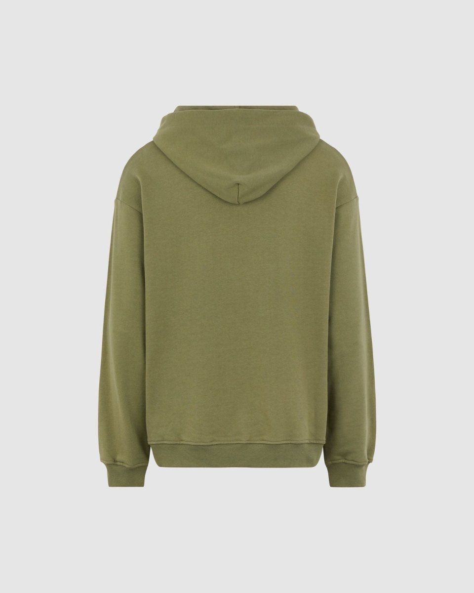 Vision Of Super GREEN HOODIE WITH EMBROIDERED FLAMING HEART Negozio
