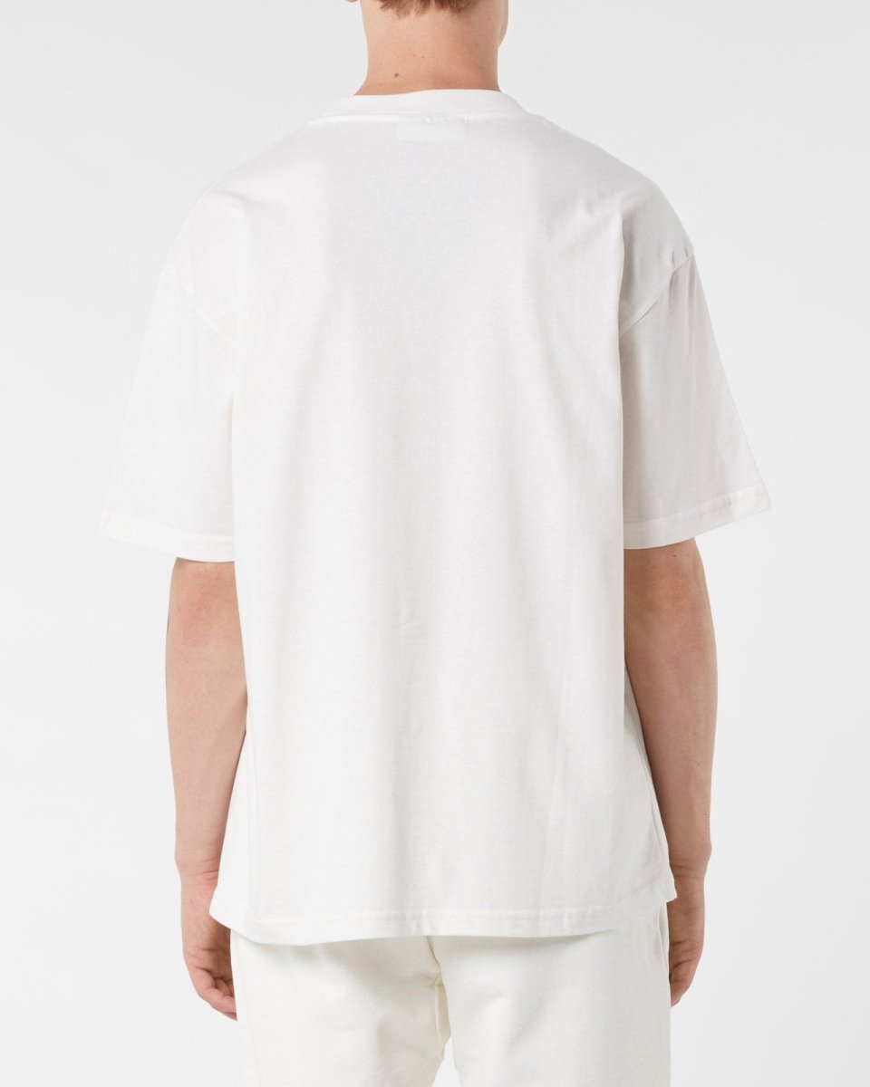 Vision Of Super OFF WHITE T-SHIRT WITH EMBROIDERED FLAMING HEART 2025