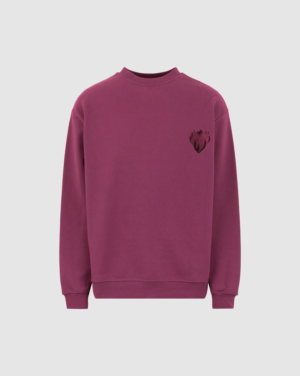 Vision Of Super GRAPE WINE CREWNECK WITH EMBROIDERED LOGO Promozione