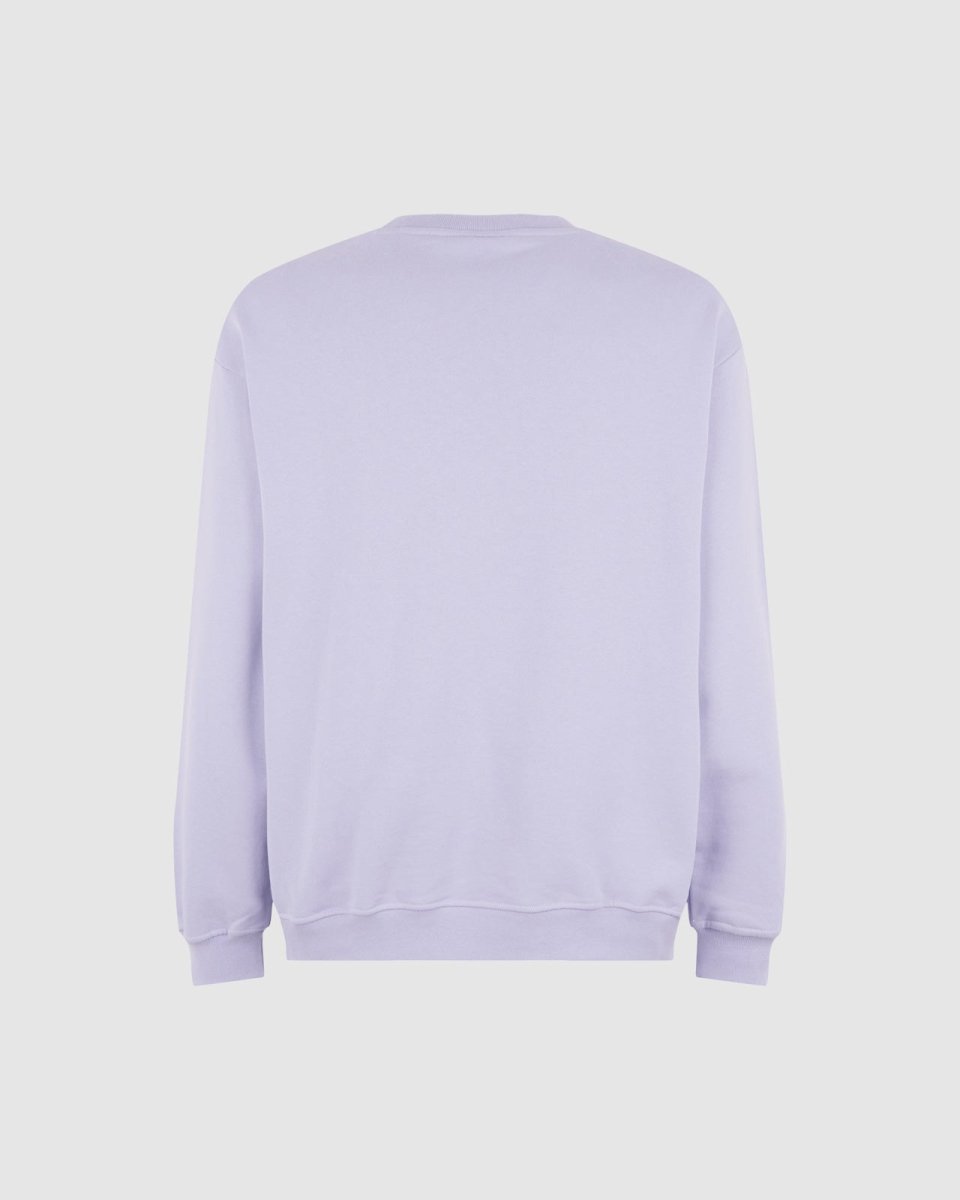 Vision Of Super LILAC CREWNECK WITH EMBROIDERED FLAMING HEART Qualità Garantita