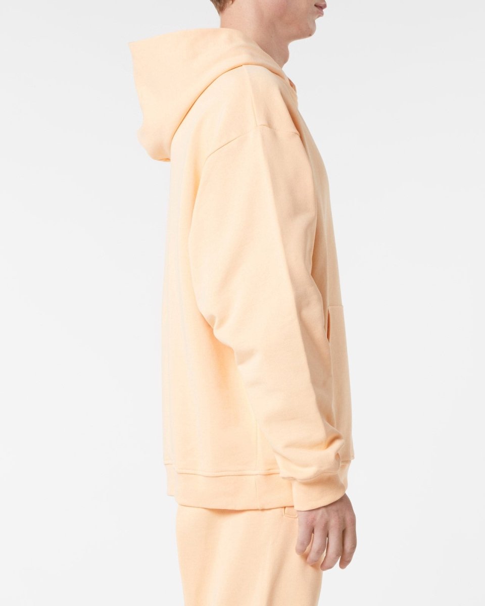 Vision Of Super PEACH HOODIE WITH EMBROIDERED FLAMING HEART Prezzo Ridotto