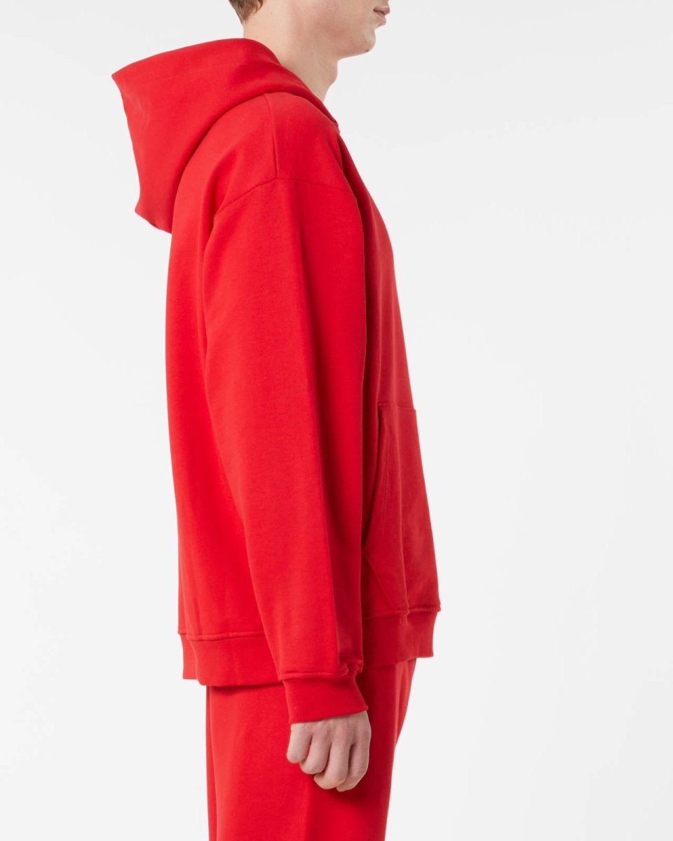 Vision Of Super RED HOODIE WITH EMBROIDERED FLAMING HEART Novità