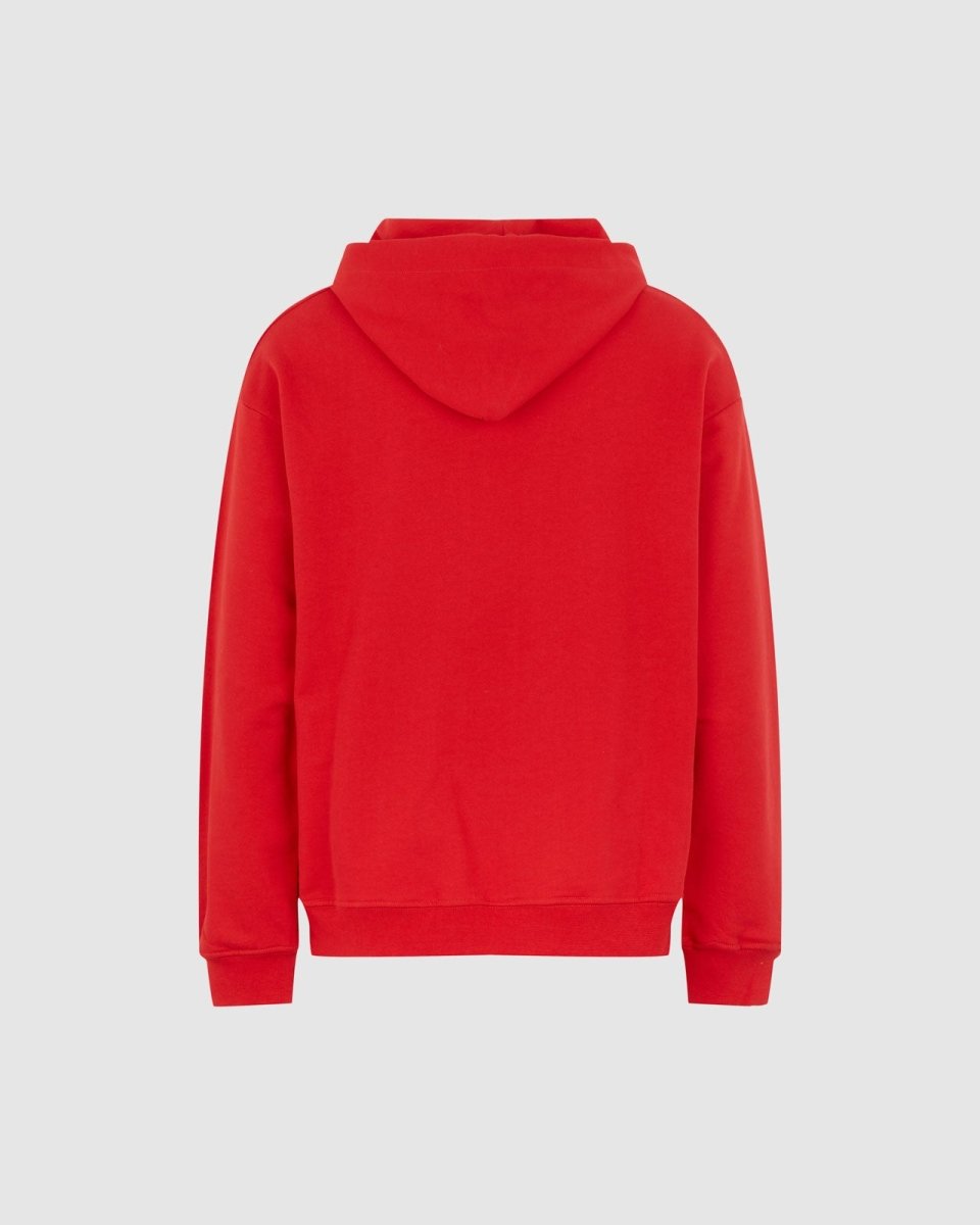 Vision Of Super RED HOODIE WITH EMBROIDERED FLAMING HEART Novità