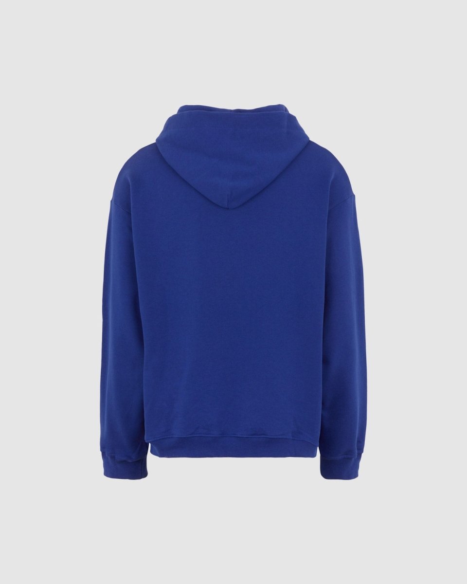Vision Of Super BLUE HOODIE WITH EMBROIDERED FLAMING HEART Presa