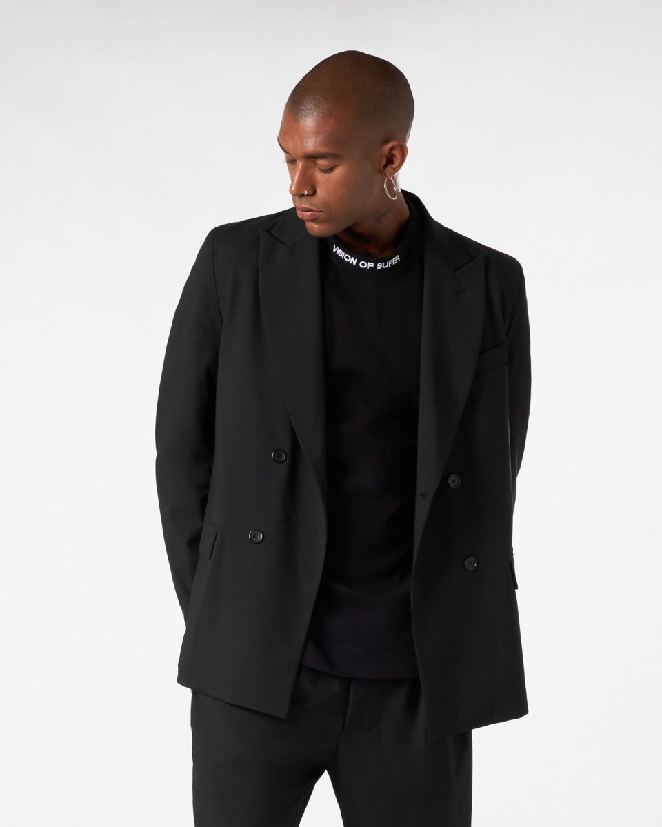 Vision Of Super BLACK BLAZER WITH INTERNAL FLAMES Online
