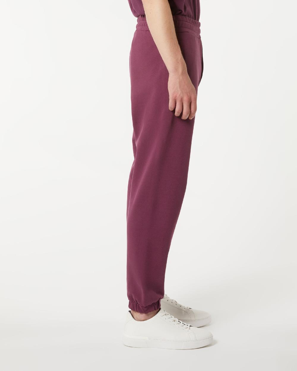 Vision Of Super GRAPE WINE PANTS WITH EMBROIDERED FLAMING HEART Moda