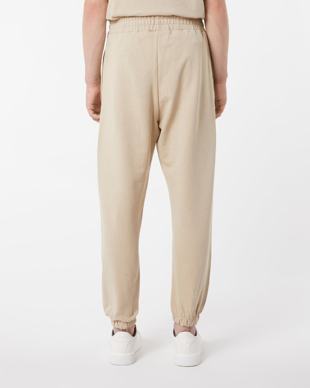 Vision Of Super LIGHT BROWN PANTS WITH EMBROIDERED FLAMING HEART Italy