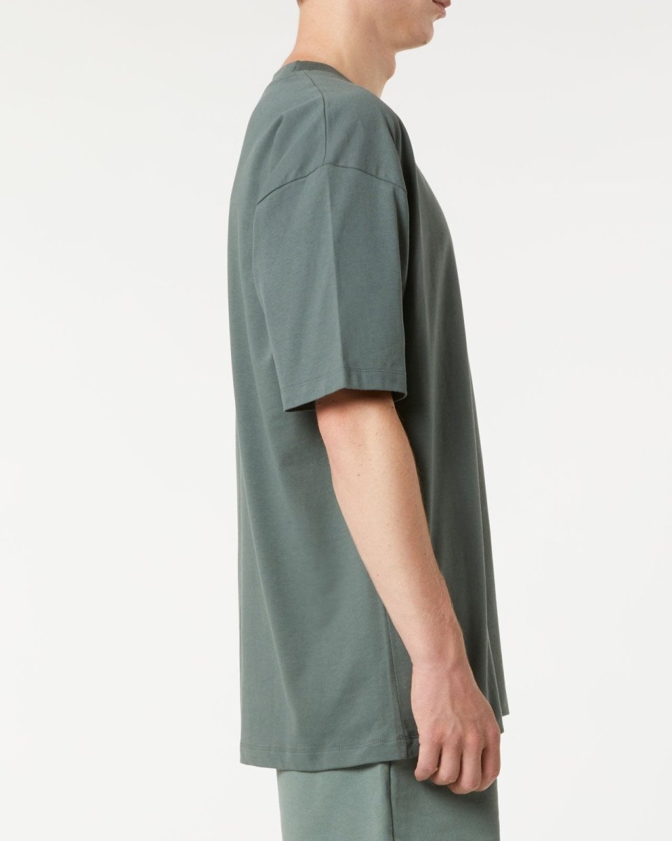Vision Of Super BALSAM GREEN T-SHIRT WITH EMBROIDERED FLAMING HEART Offerta