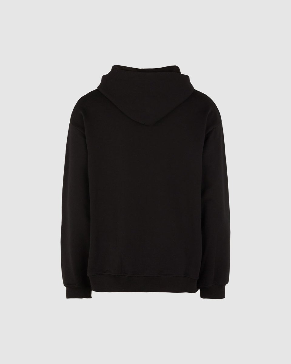 Vision Of Super BLACK HOODIE WITH EMBROIDERED FLAMING HEART Italy