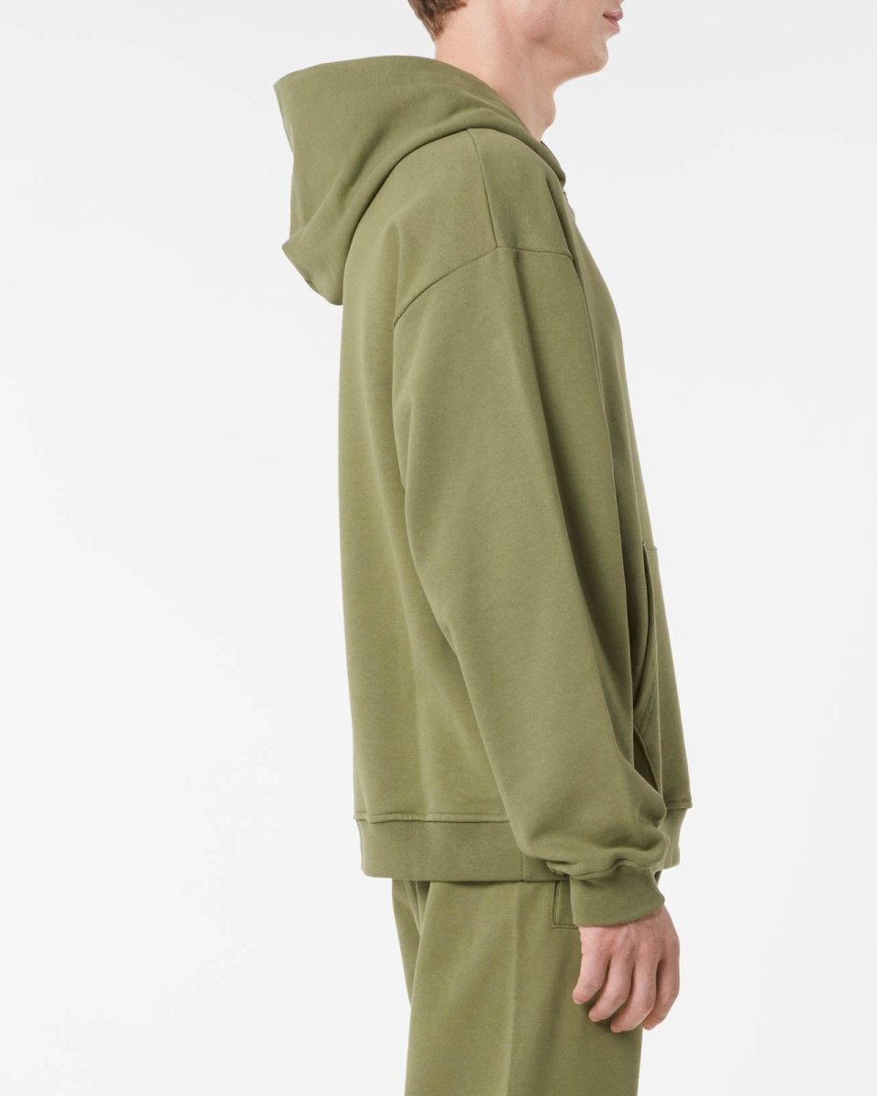 Vision Of Super GREEN HOODIE WITH EMBROIDERED FLAMING HEART Acquista Ora
