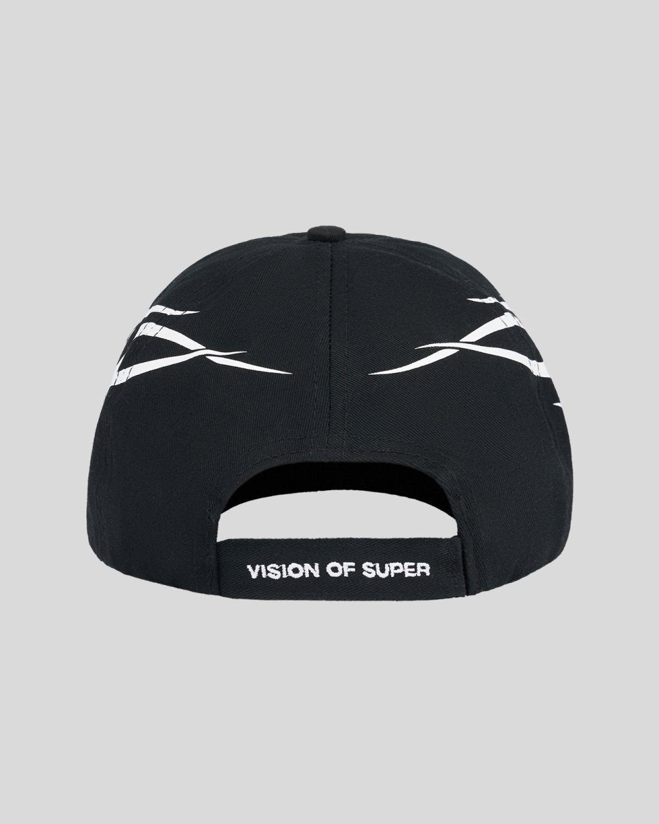 Vision Of Super BLACK CAP WITH WHITE TRIBAL PRINT Sottocosto