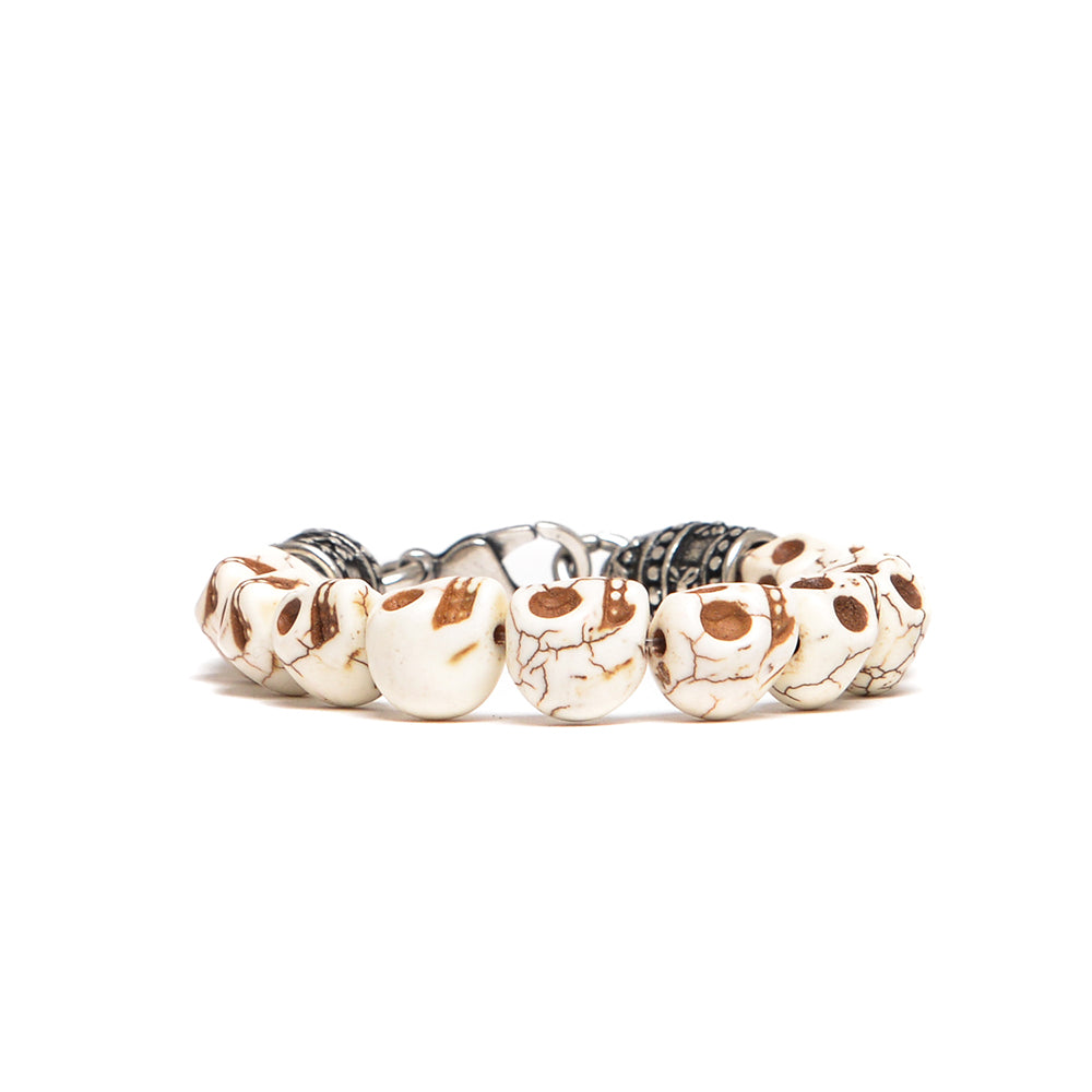 D'AMICO Bracciale Teschi Aulite Avorio