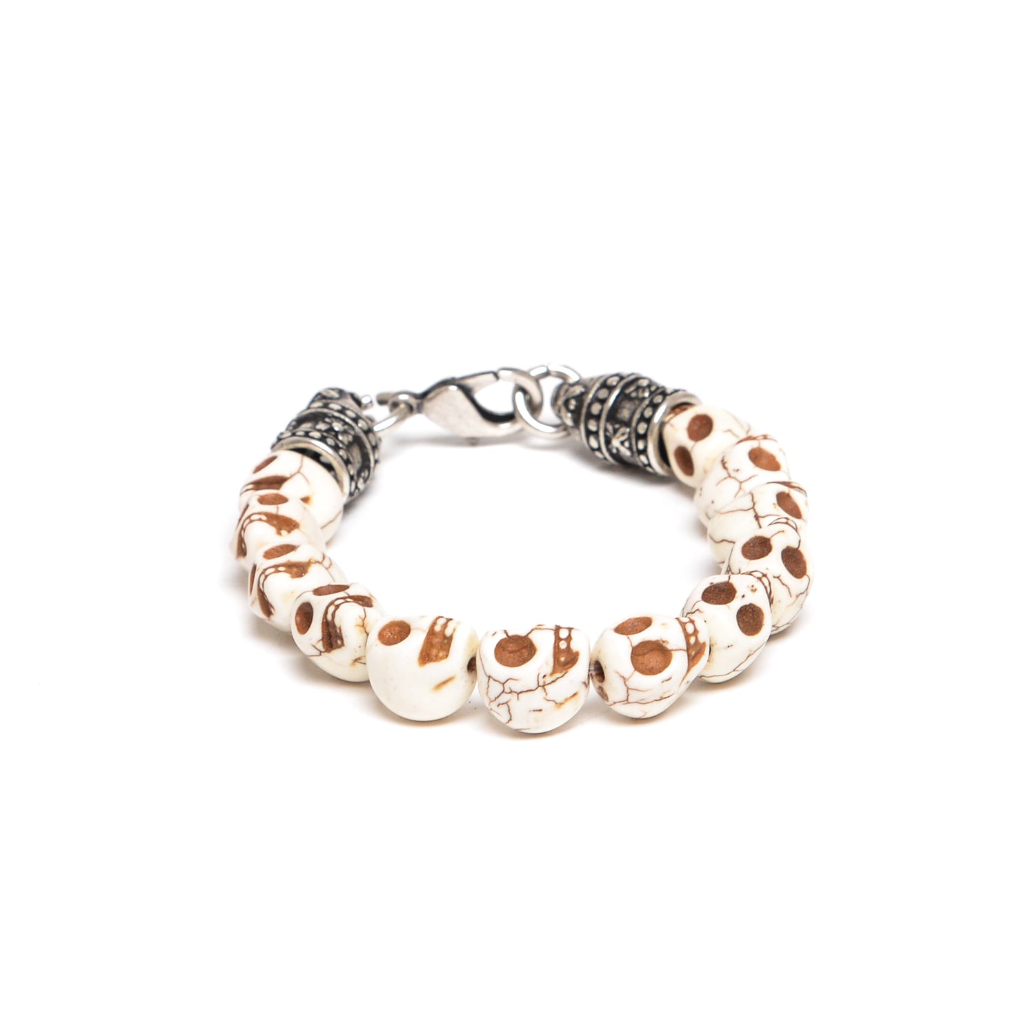 D'AMICO Bracciale Teschi Aulite Avorio Vendita