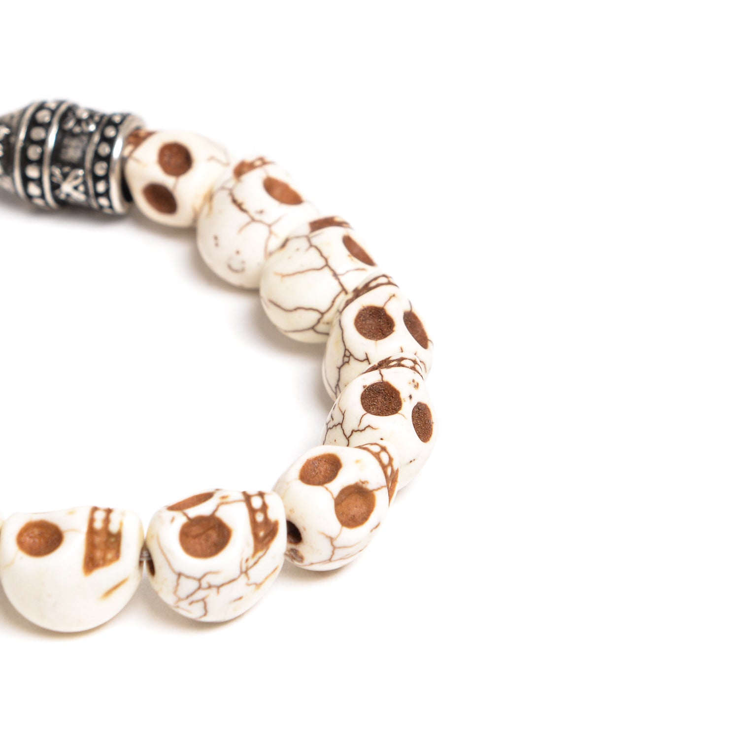 D'AMICO Bracciale Teschi Aulite Avorio Vendita