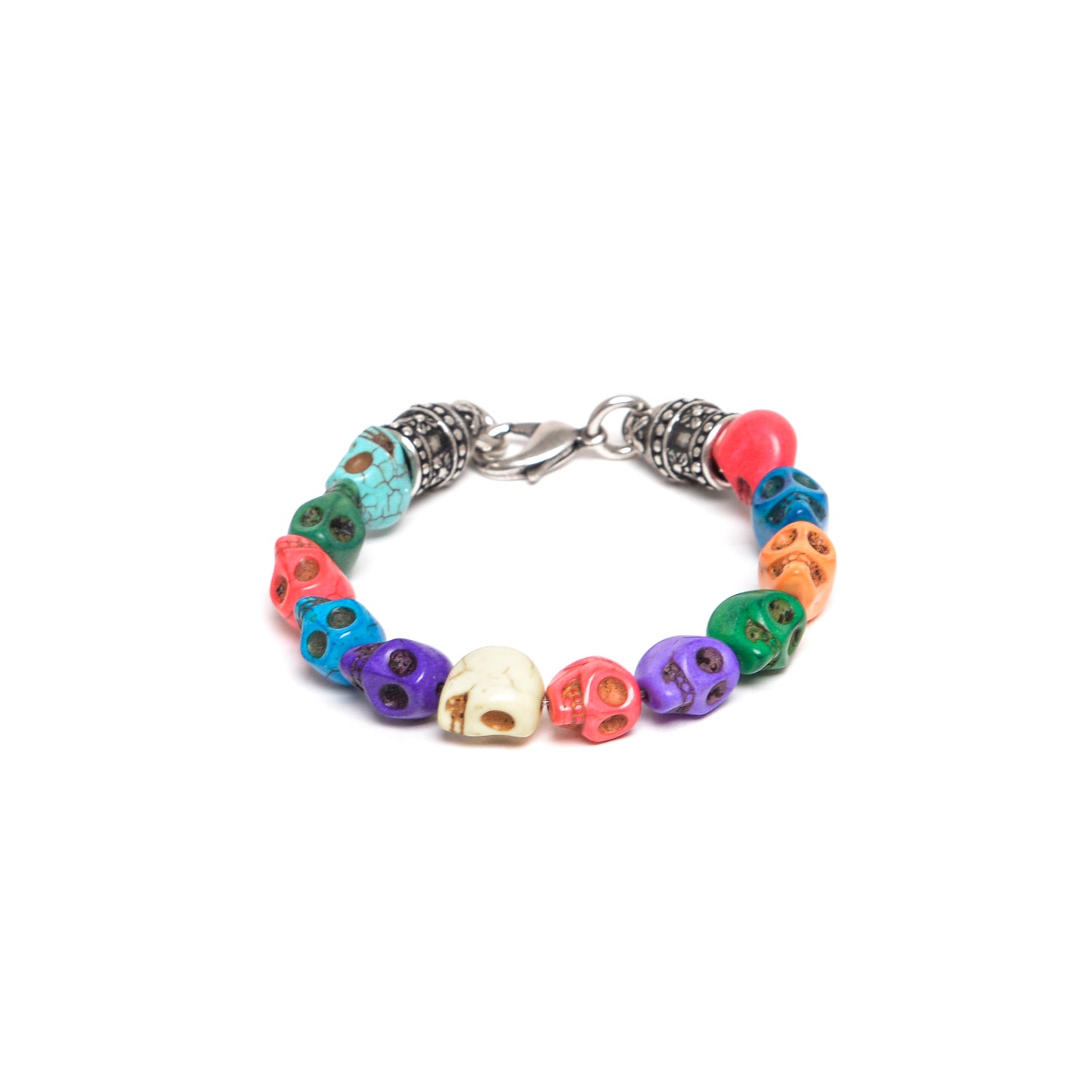 D'AMICO Bracciale Teschi Aulite Multicolor Promozione