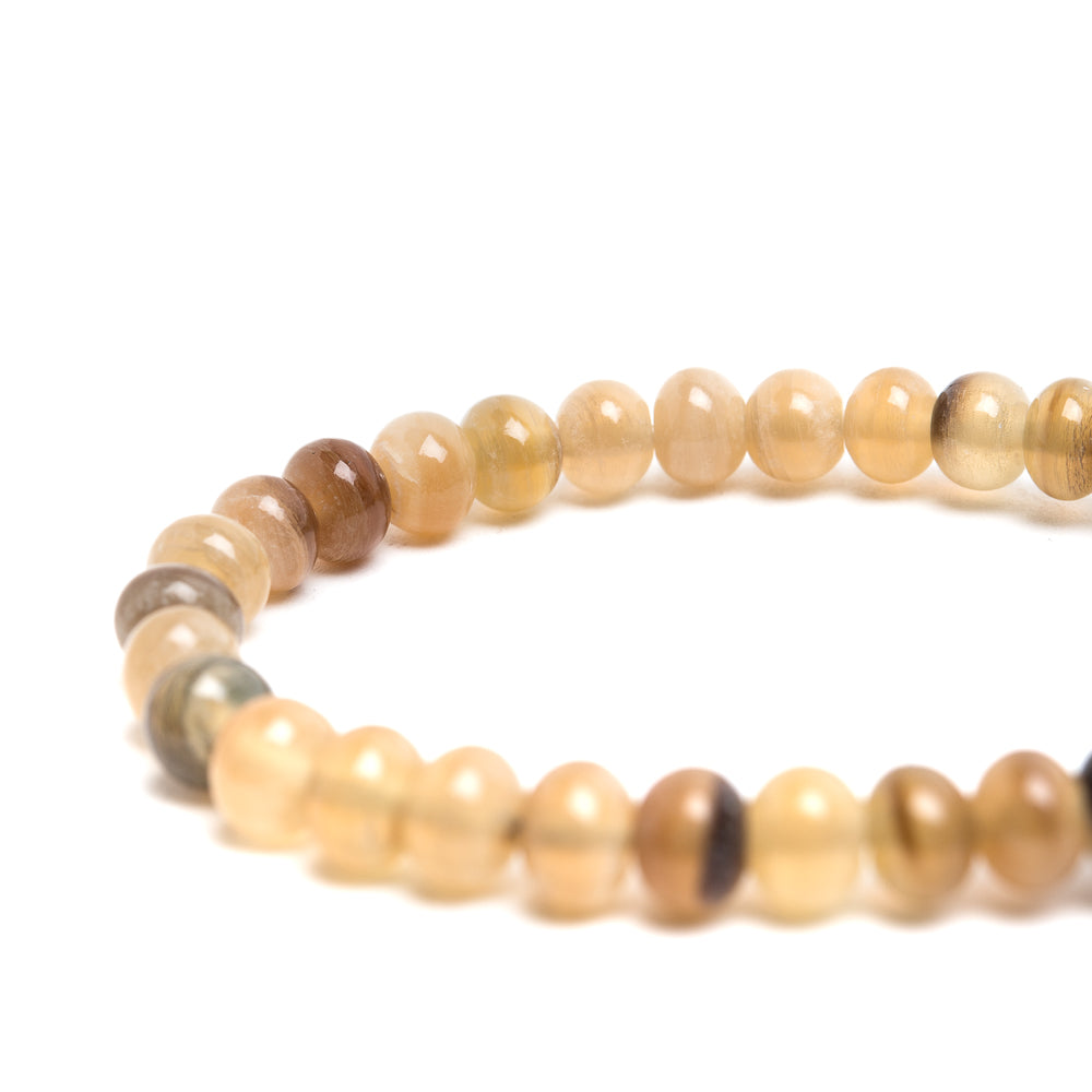 D'AMICO Bracciale Perle Corno Biondo Pezzi Unici