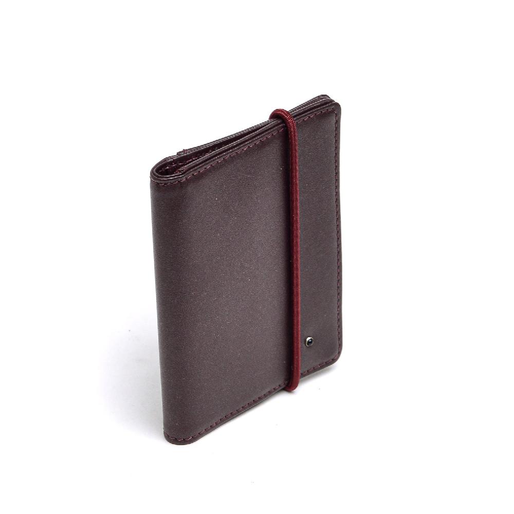 D'AMICO Portafoglio Pieghevole Classico Pelle Bordeaux Convenienza