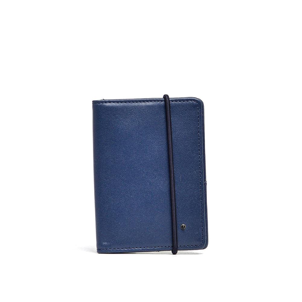 D'AMICO Portafoglio Pieghevole Classico Pelle Blu Novità