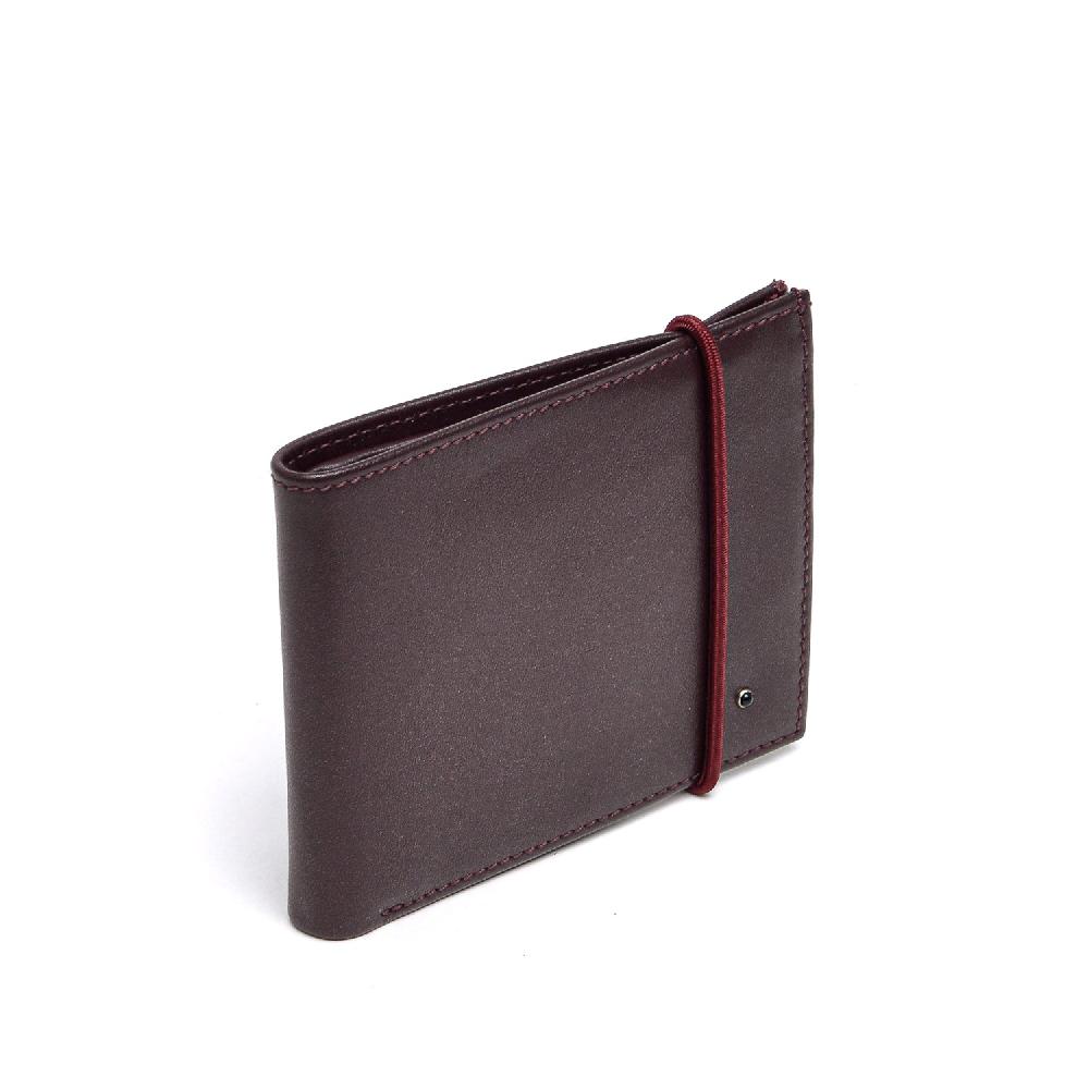 D'AMICO Portafoglio Classico Pieghevole 1 lato Pelle Bordeaux Sconto