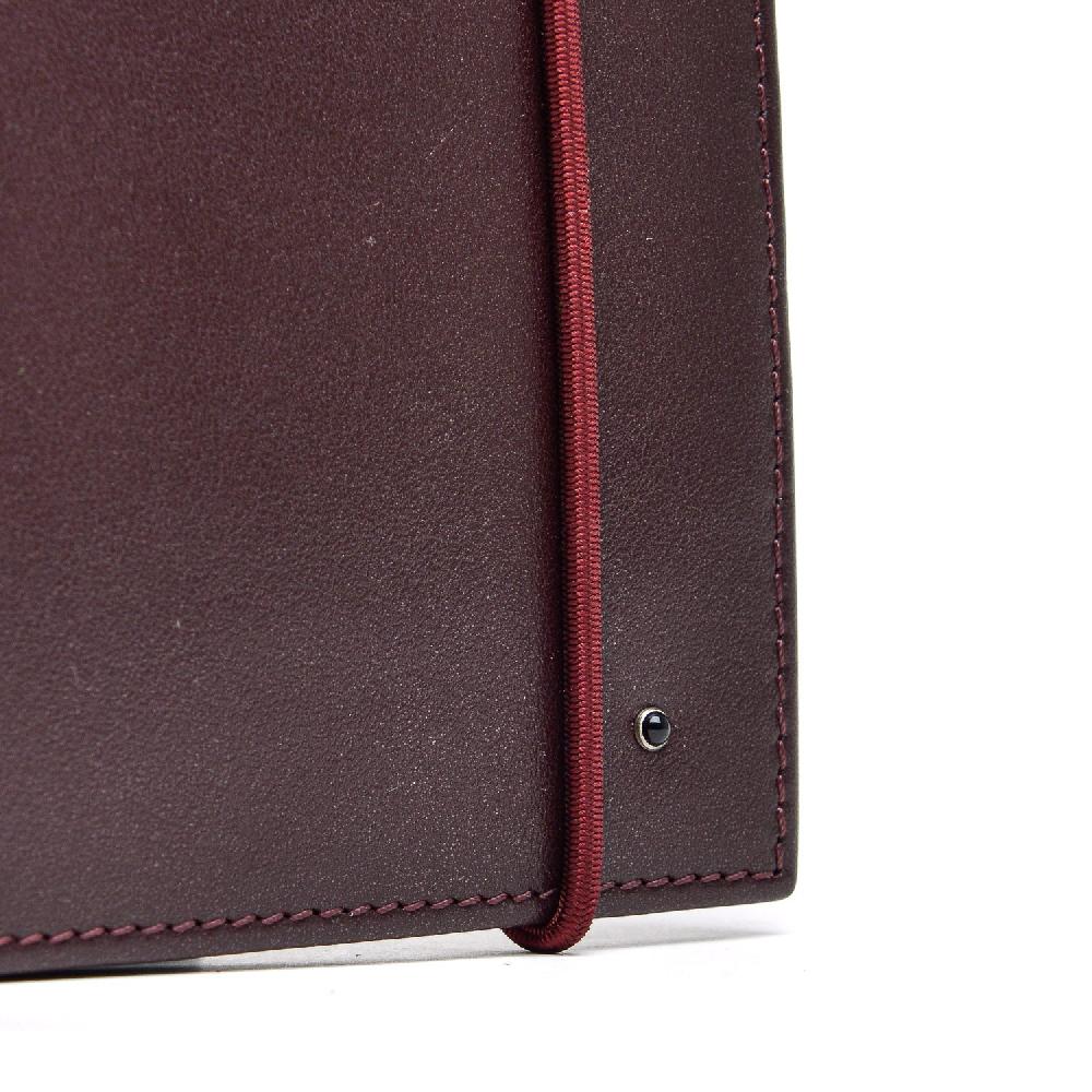 D'AMICO Portafoglio Classico Pieghevole 1 lato Pelle Bordeaux Sconto