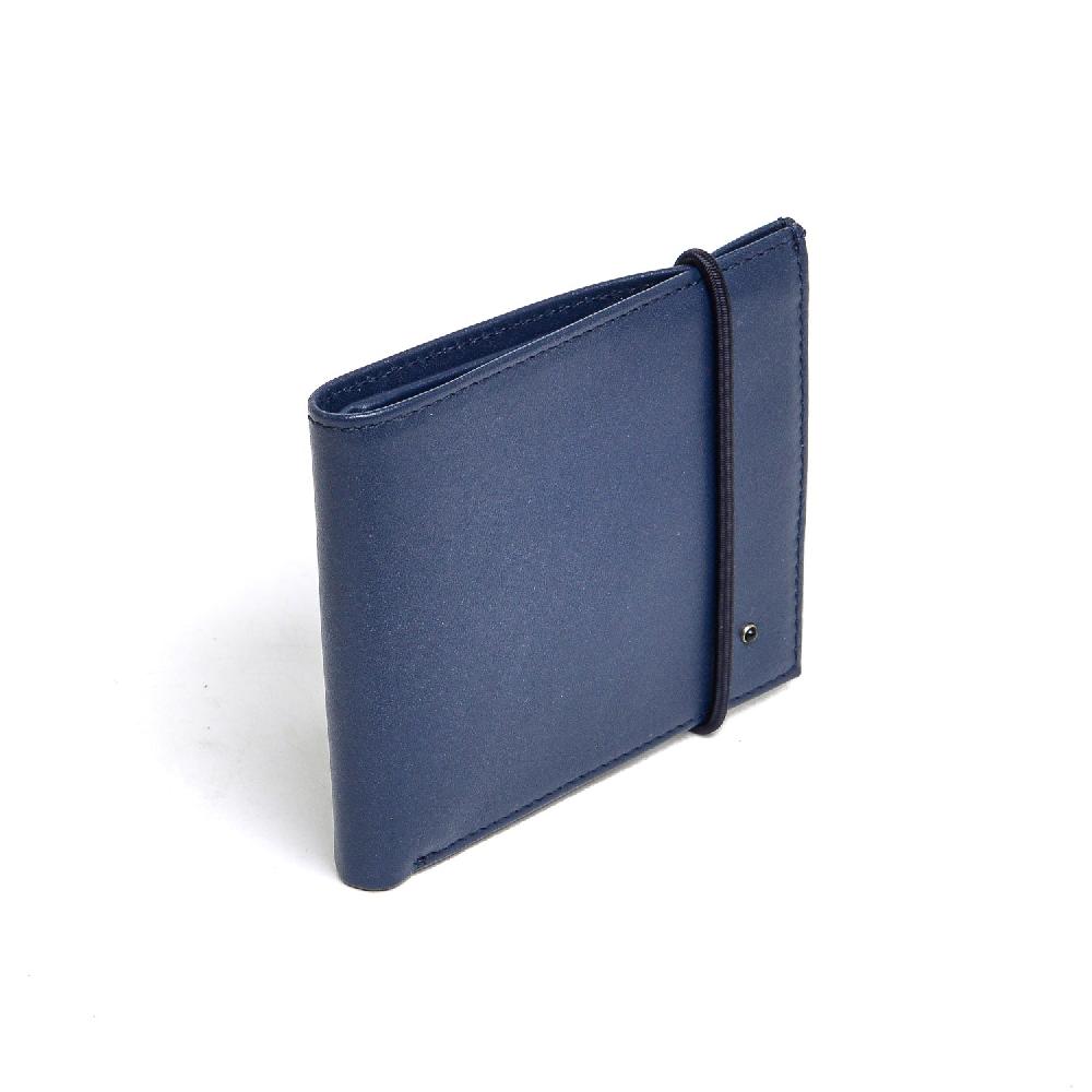 D'AMICO Portafoglio Classico Pieghevole 1 lato Pelle Blu Offerta