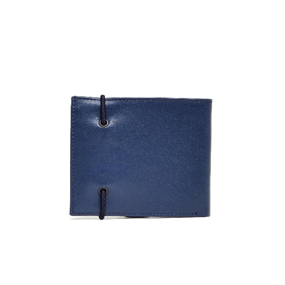 D'AMICO Portafoglio Classico Pieghevole 1 lato Pelle Blu Offerta