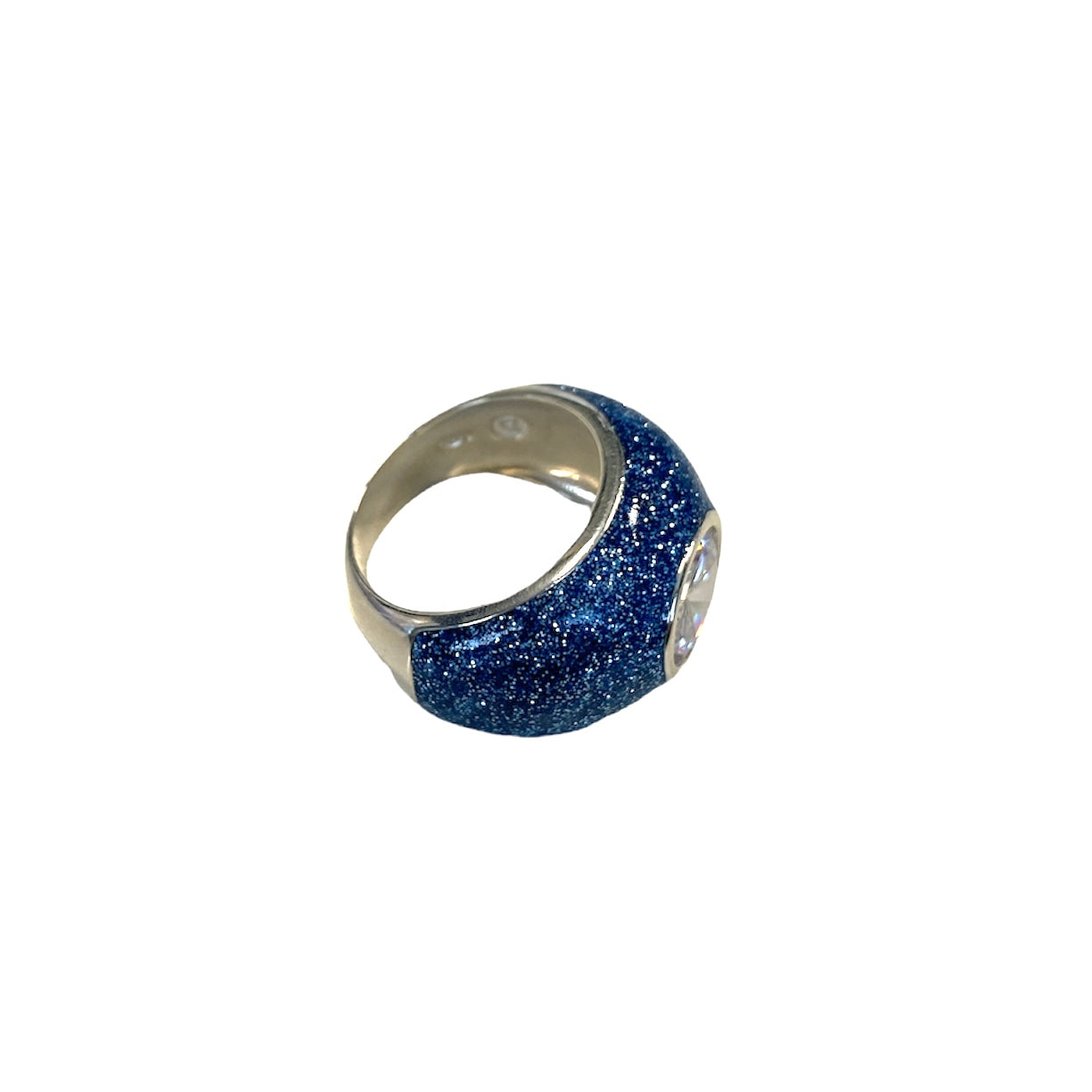 D'AMICO Anello Glitter Blue Pezzi Unici