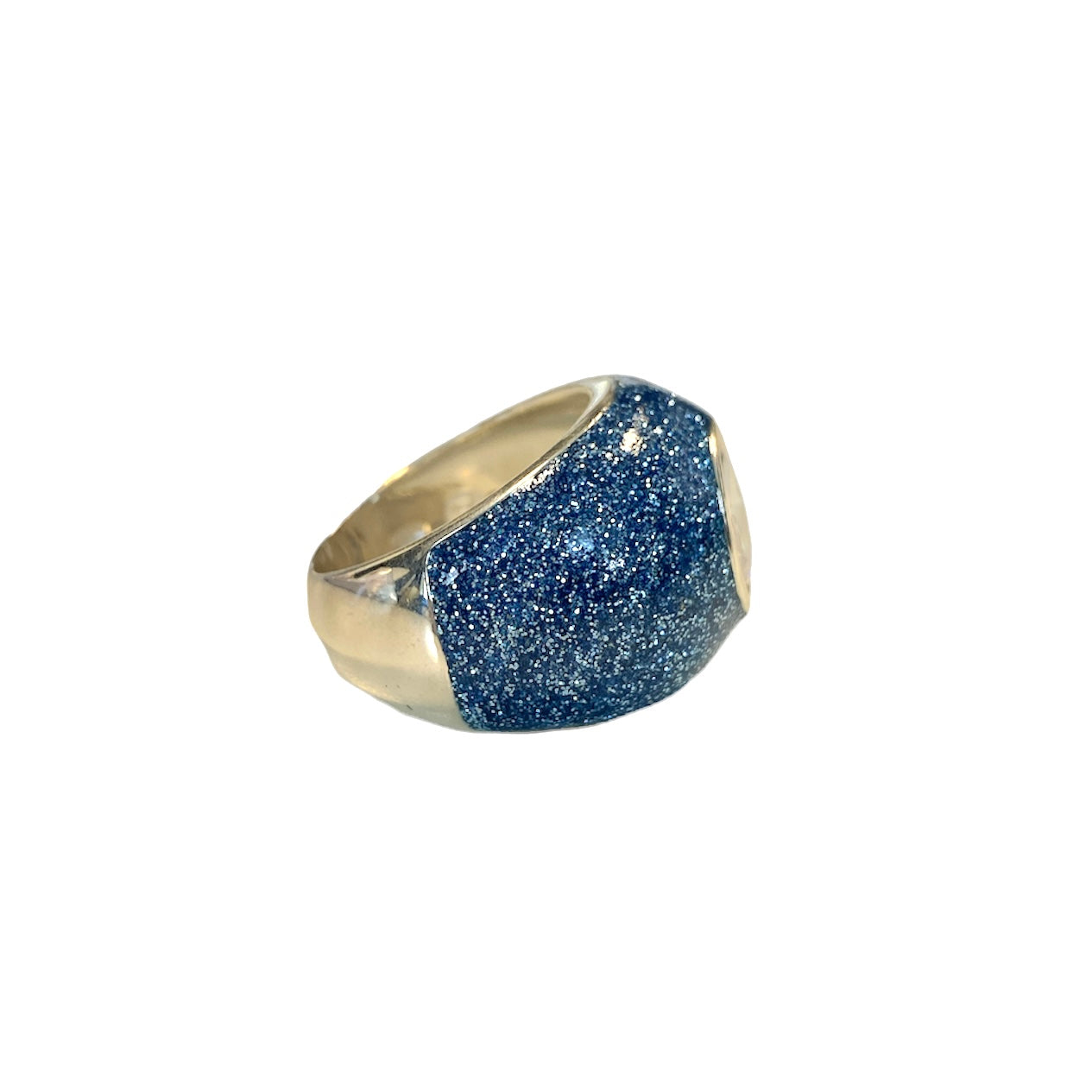 D'AMICO Anello Glitter Blue Pezzi Unici