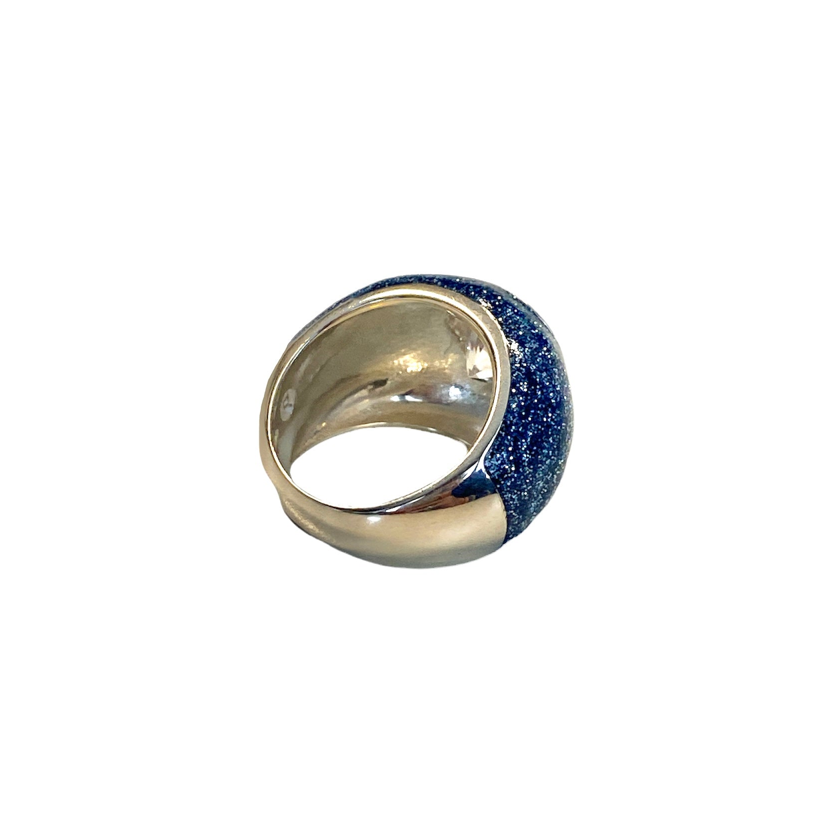 D'AMICO Anello Glitter Blue Pezzi Unici