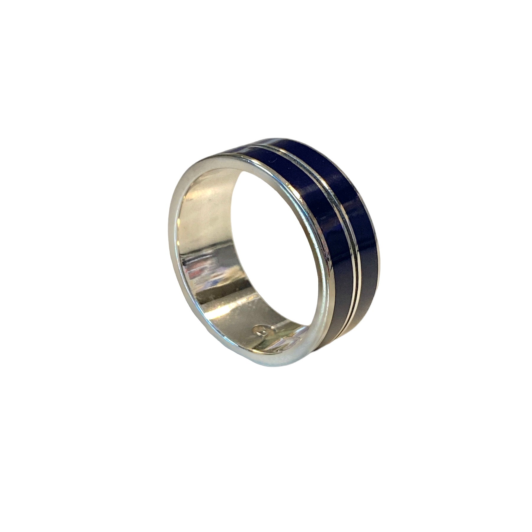 D'AMICO Anello Fede con Lacca Blue Navy Offerta