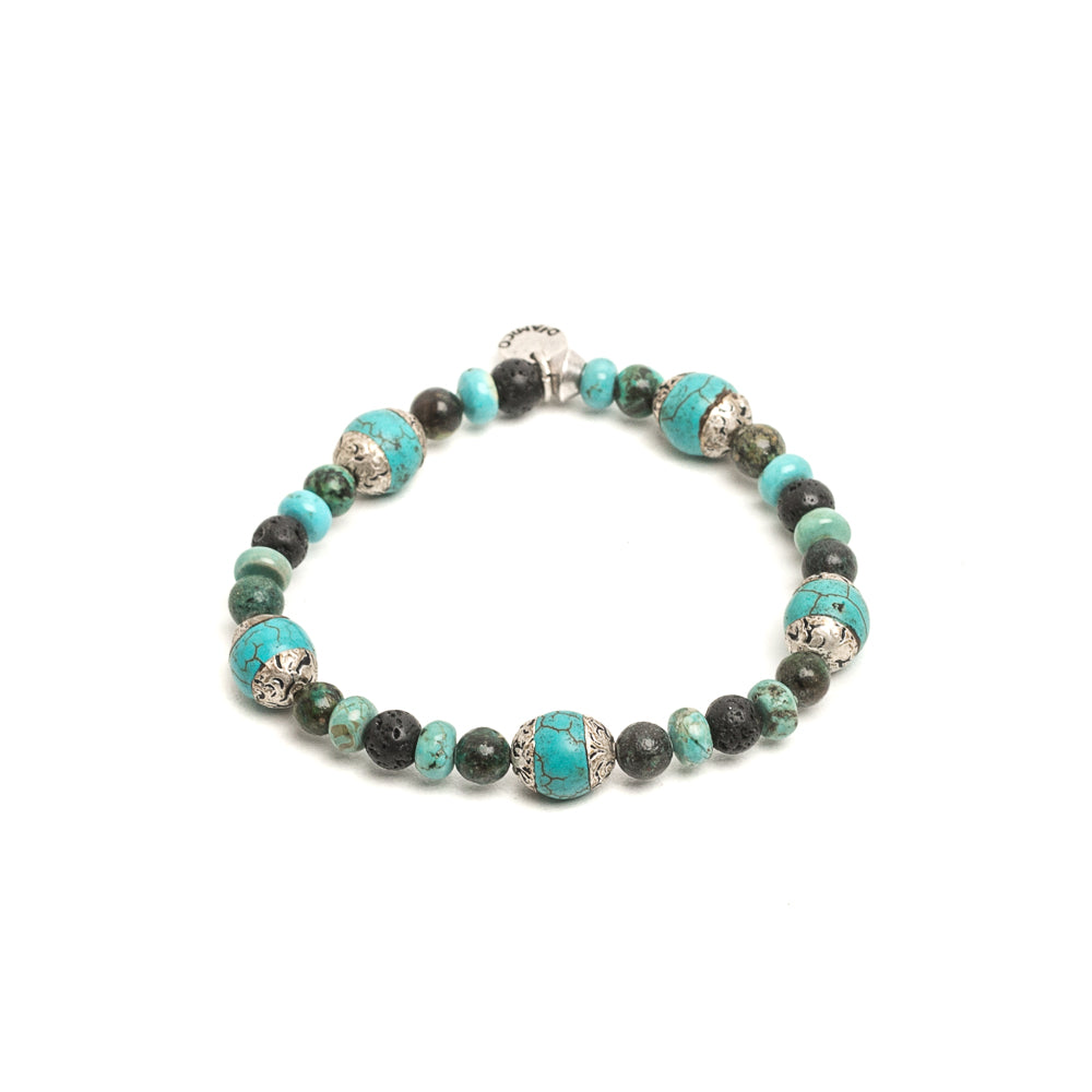 D'AMICO Bracciale Rajat / Elastico Fusion Turchese Tibet Vendita Economica