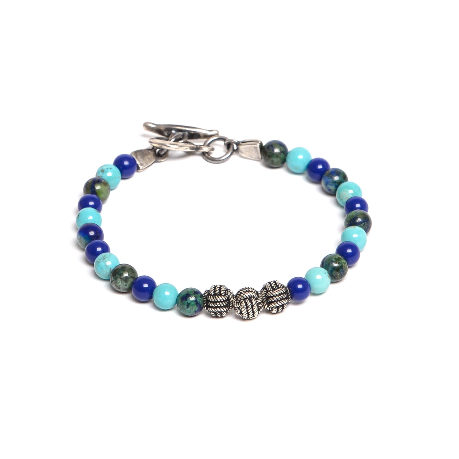 D'AMICO Bracciale Catenina Lapis + Palline Nodo Vendite Flash