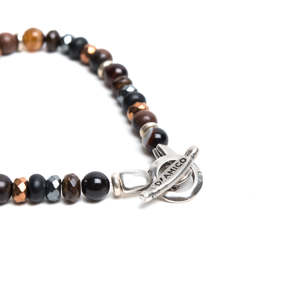 D'AMICO Bracciale Perle Fusion Marrone 2025