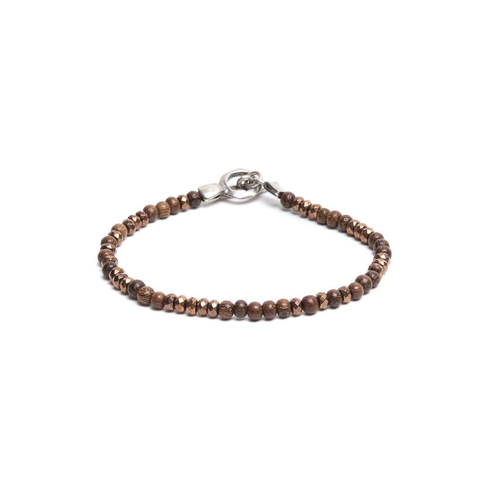 D'AMICO Bracciale Ematite + Legno Qualità