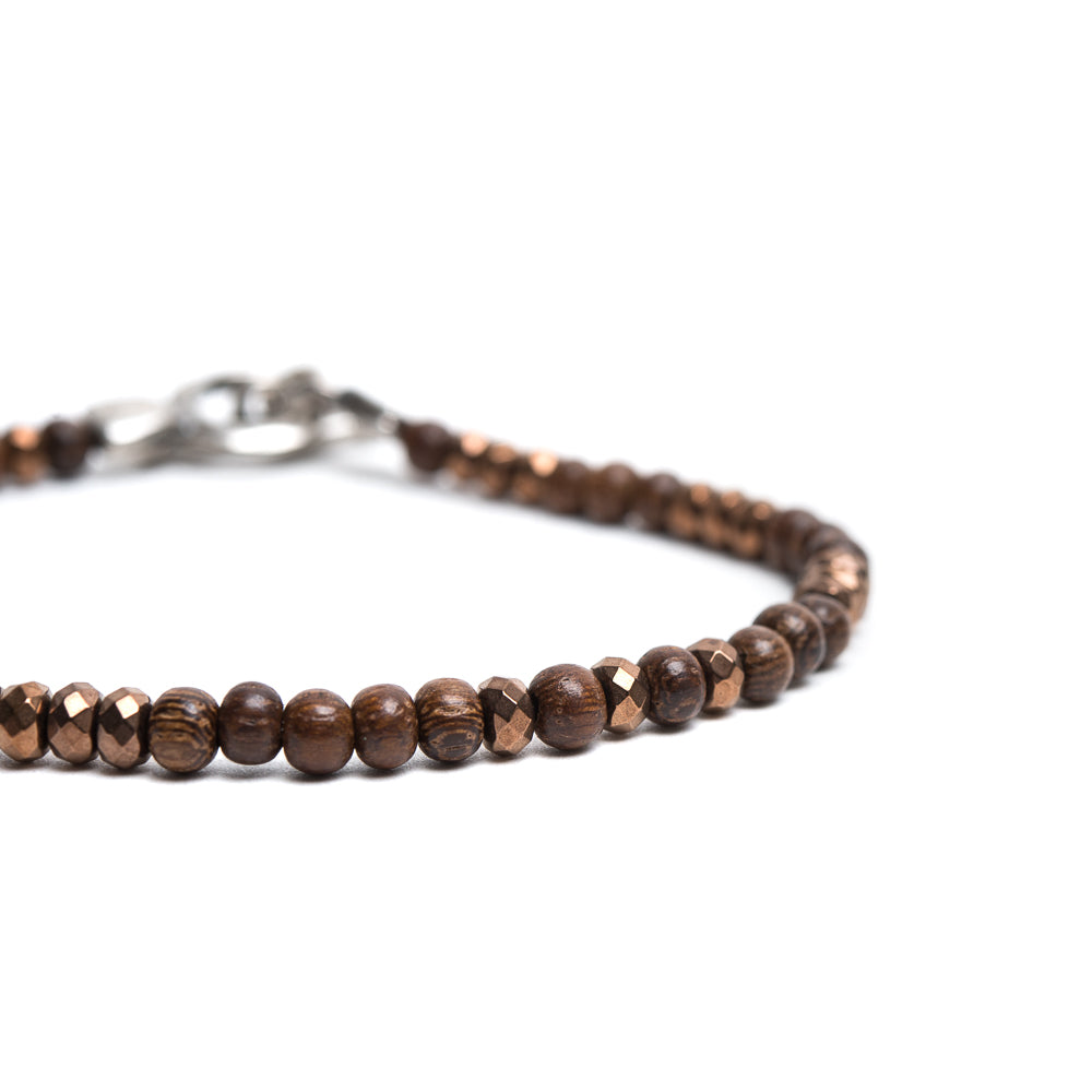 D'AMICO Bracciale Ematite + Legno Qualità