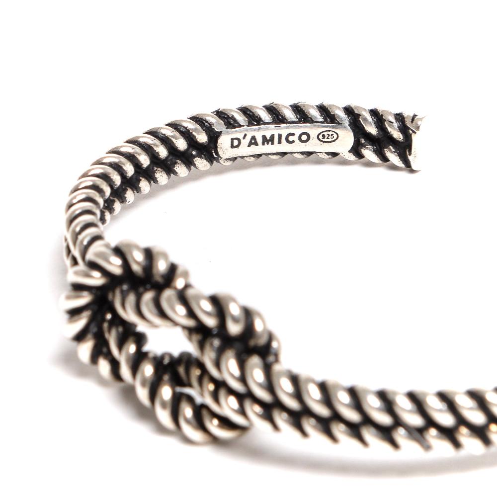 D'AMICO Bracciale Schiava Torchon Nodo Piano Saldi
