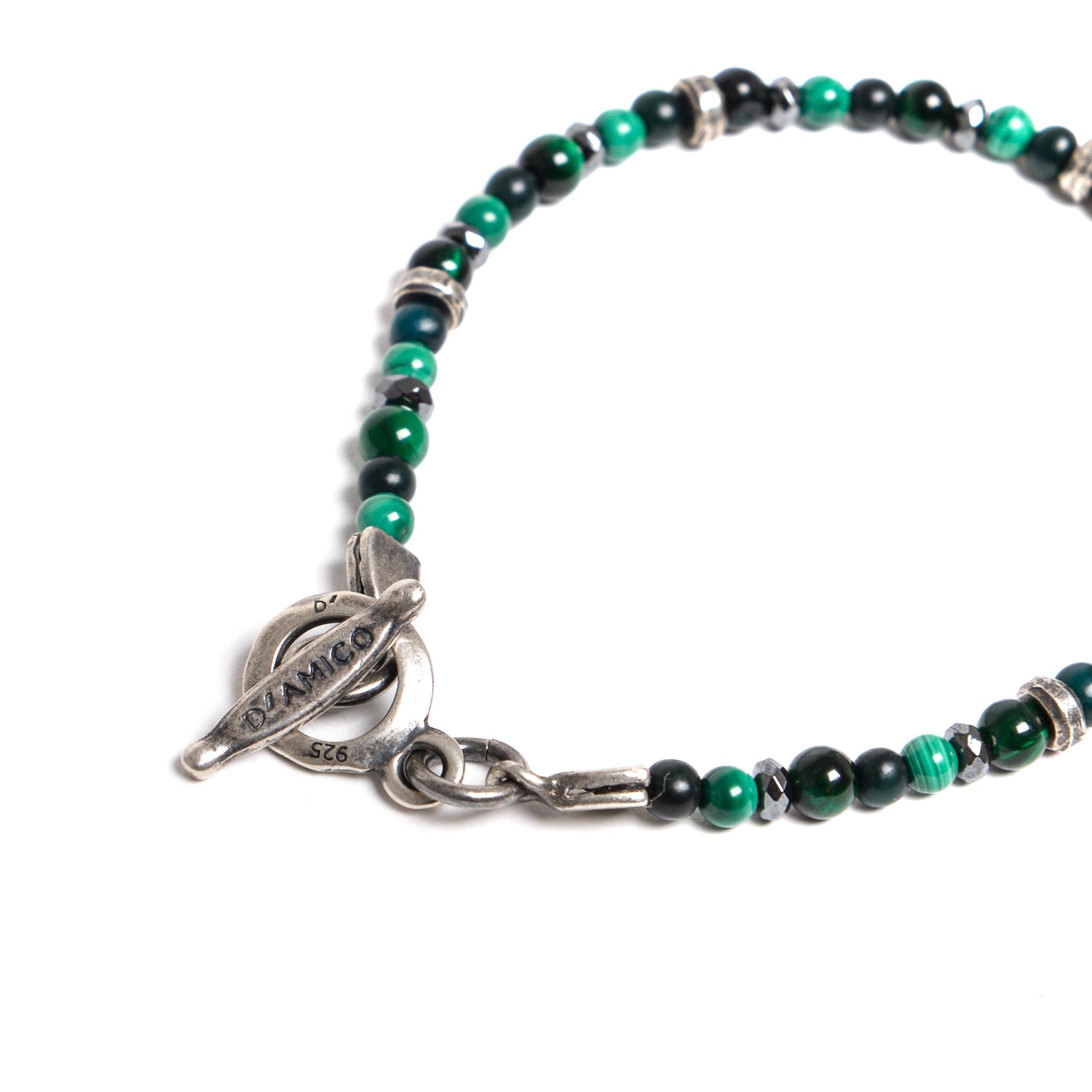 D'AMICO Bracciale Catena Fusion Green Vendita Economica