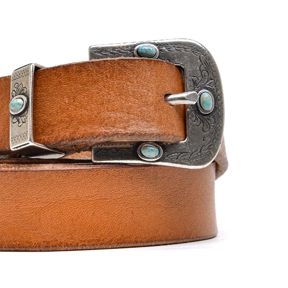D'AMICO Cintura Cuoio Morbidone Tris Texas Sconto
