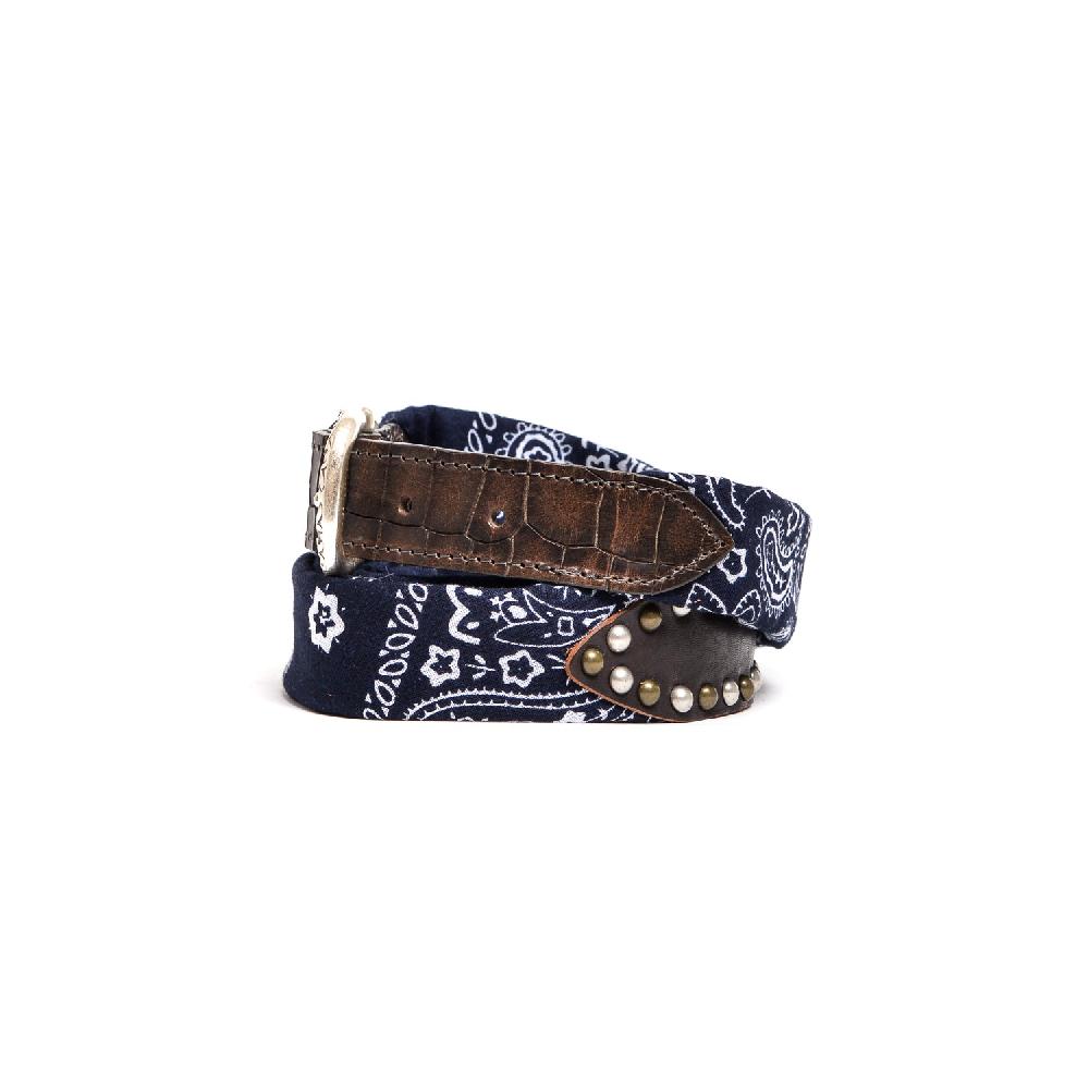 D'AMICO Cintura Bandana Blu Navy Offerta