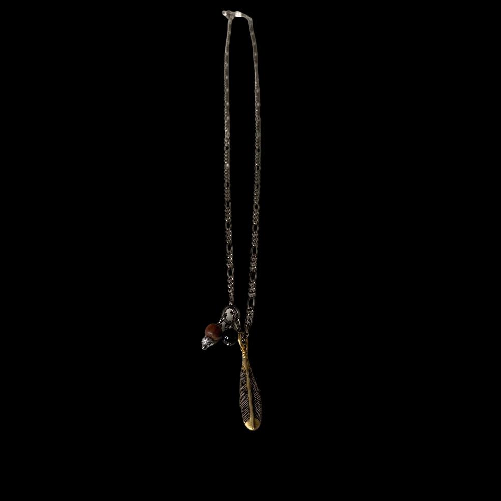 D'AMICO Collana Catenina con Piuma Arg925 Pezzi Unici
