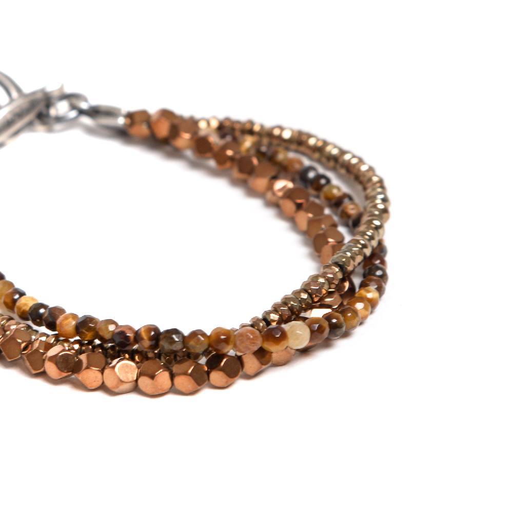 D'AMICO Bracciale Tris Fusion Brown Consegna Veloce