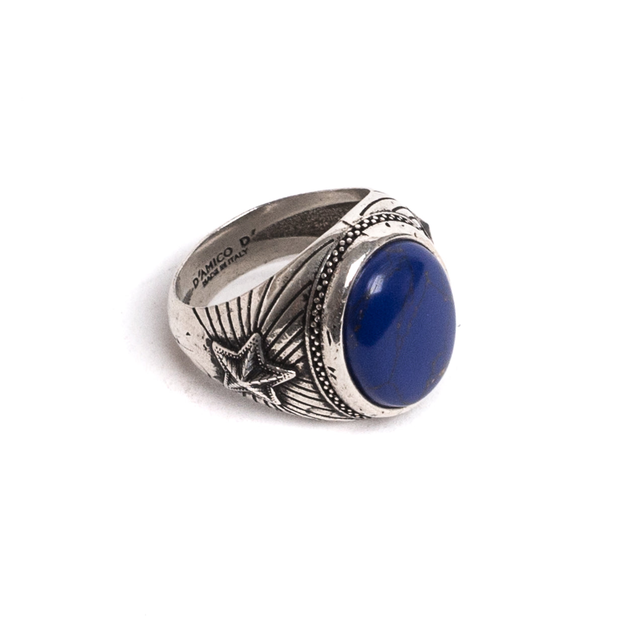 D'AMICO Anello Lapis Blu con Stelle Sconto