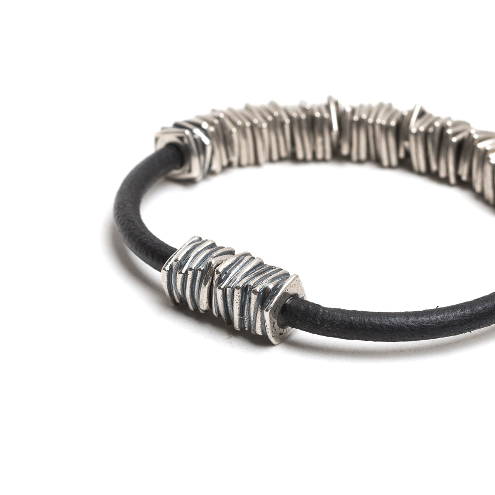 D'AMICO Bracciale Cuoio + Rondelle In Vendita