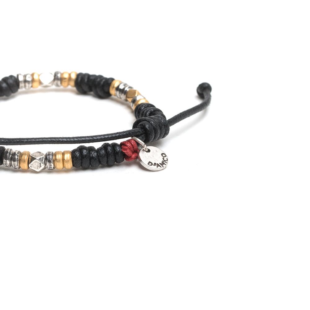 D'AMICO Bracciale Nodi + Rondelle + Pepite Saldi