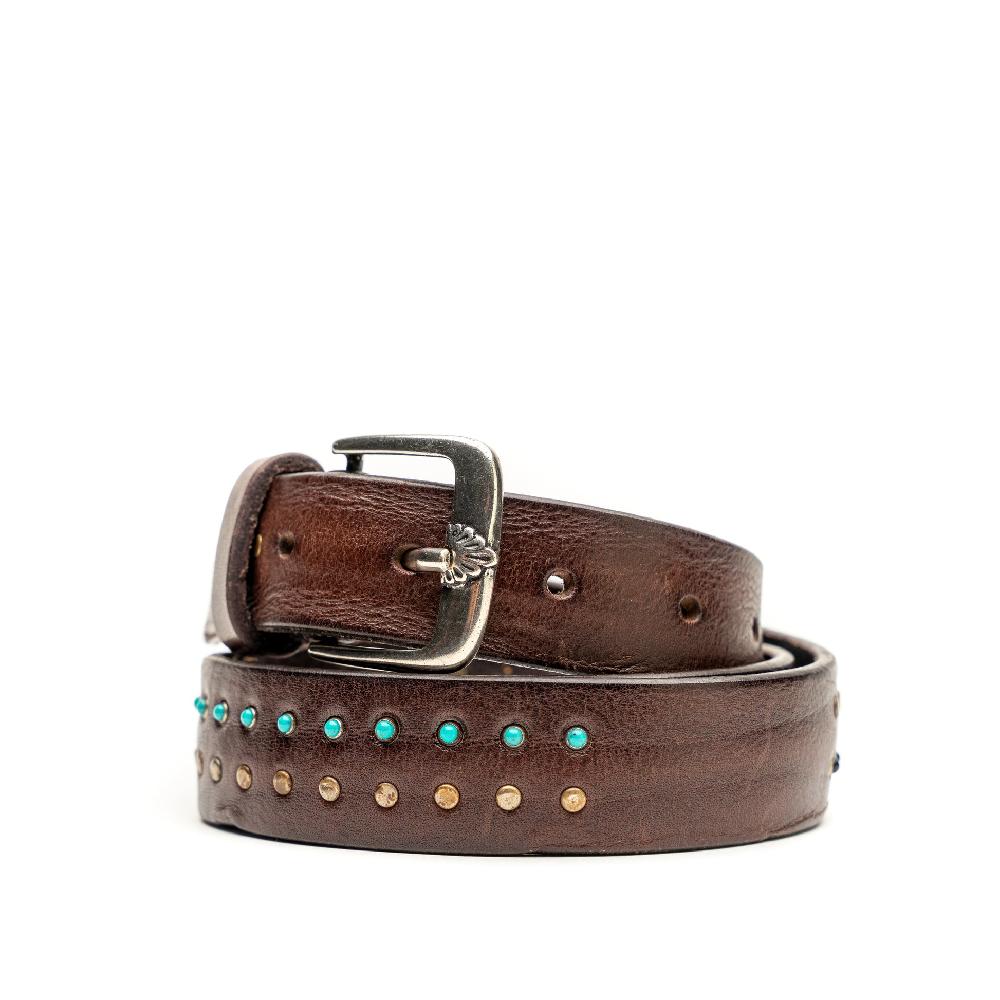 D'AMICO Cintura Cuoio Vintage Brown Sfumato Qualità Garantita