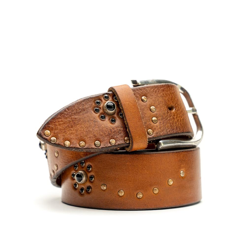 D'AMICO Cintura Cuoio Vintage Brown Chiaro In vendita